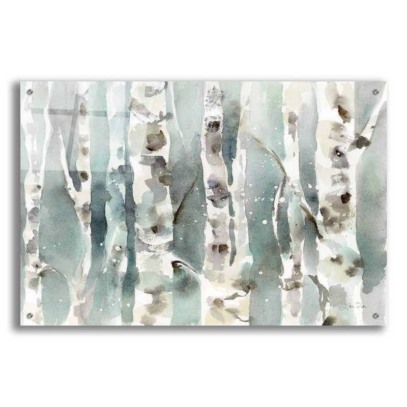 «Winter Birches» par Katrina Pete, H 24 po x l 36 po