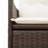 Vidaxl Reclining Garden Sofa Brown-116119958-116119959