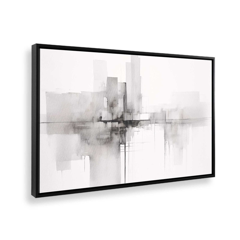 Impression sur toile Urban Ephemera, Cadre noir satiné, H 20,75 po x l 30,75 po x P 1,75 po, 1