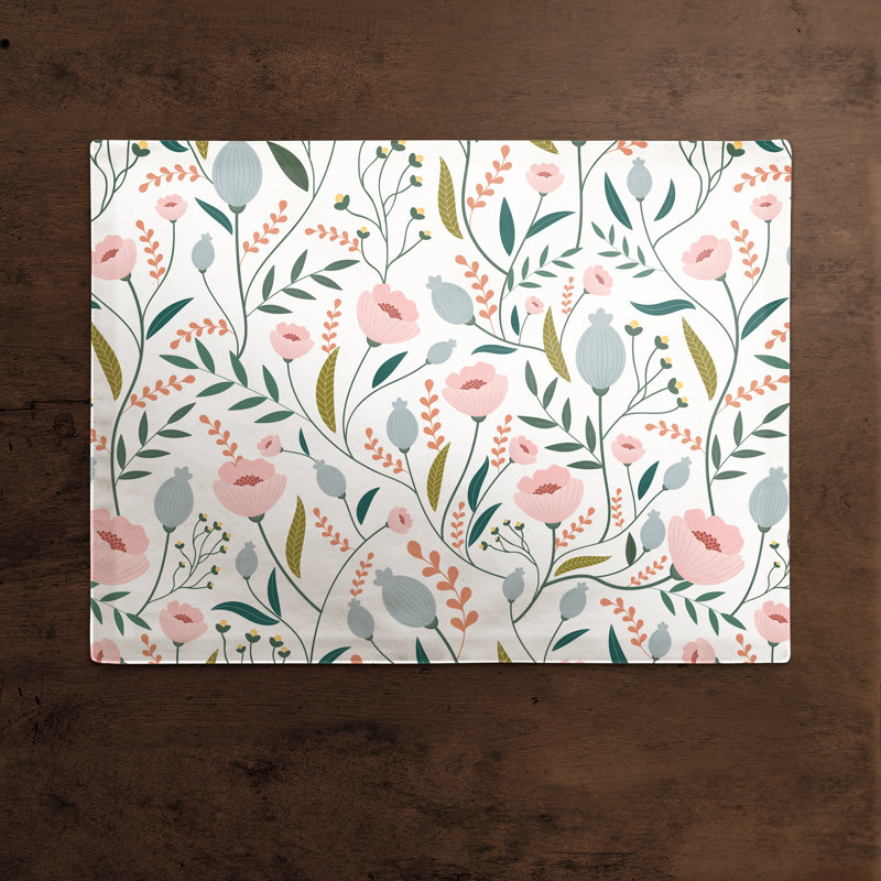 Cavender Polyester Floral Rectangle Placemat