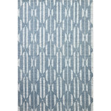 Hazen Hand Tufted Wool Geometric Area Rug in Blue