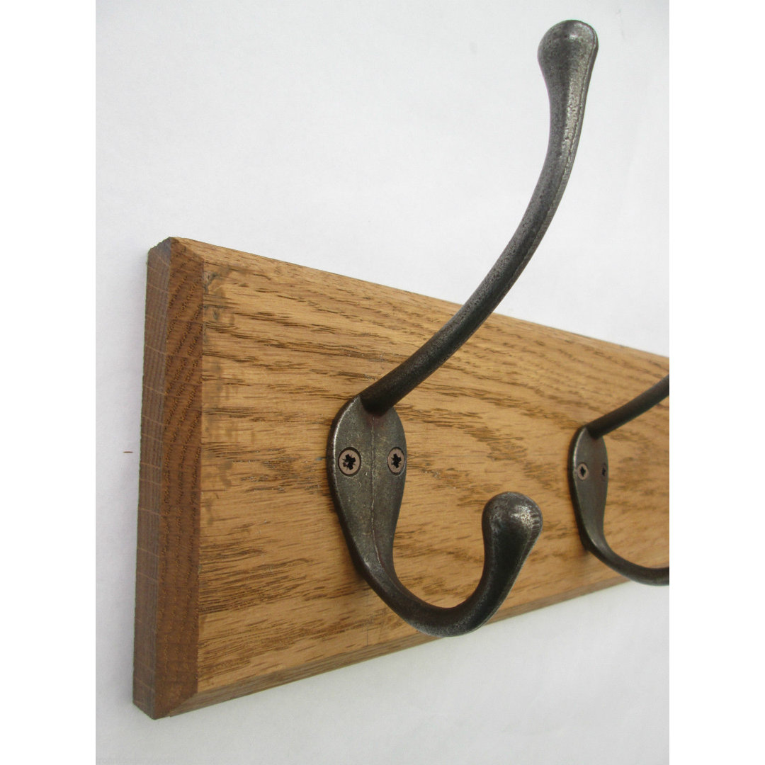 Solid Wood 6 - Hook Wall Mounted Coat Rack