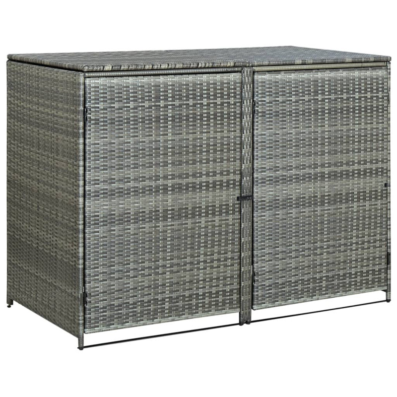 Double Wheelie Bin Shed, Anthracite