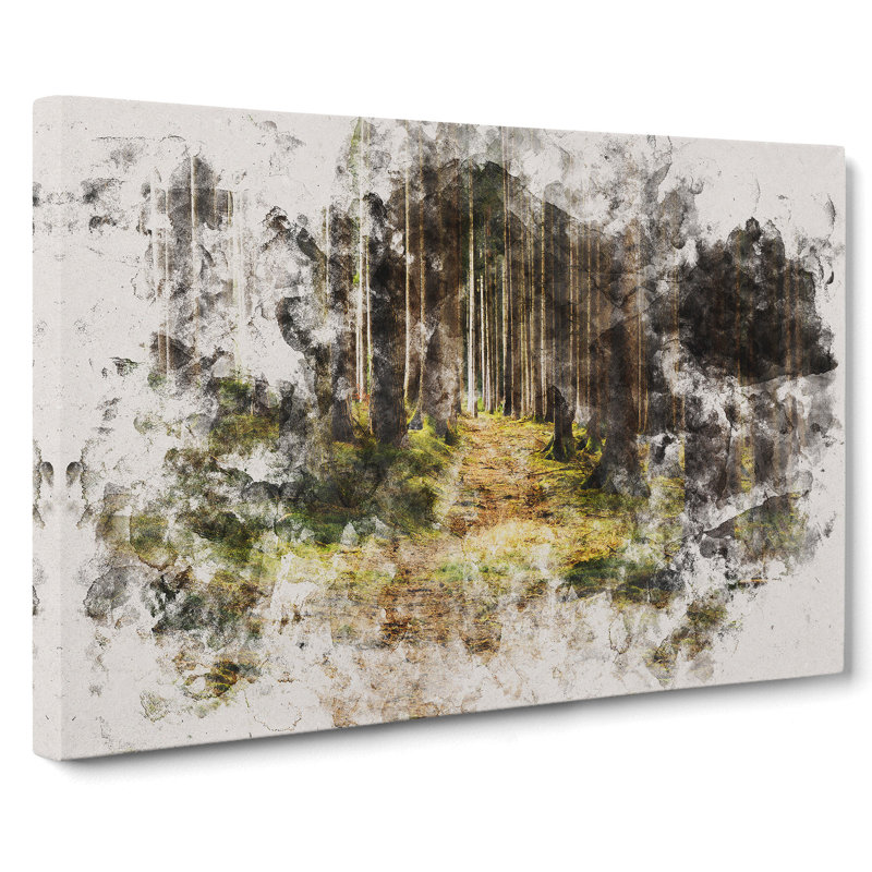 Green Forest Vol.6 - Wrapped Canvas Print, 35cm H x 50cm W x 3cm D