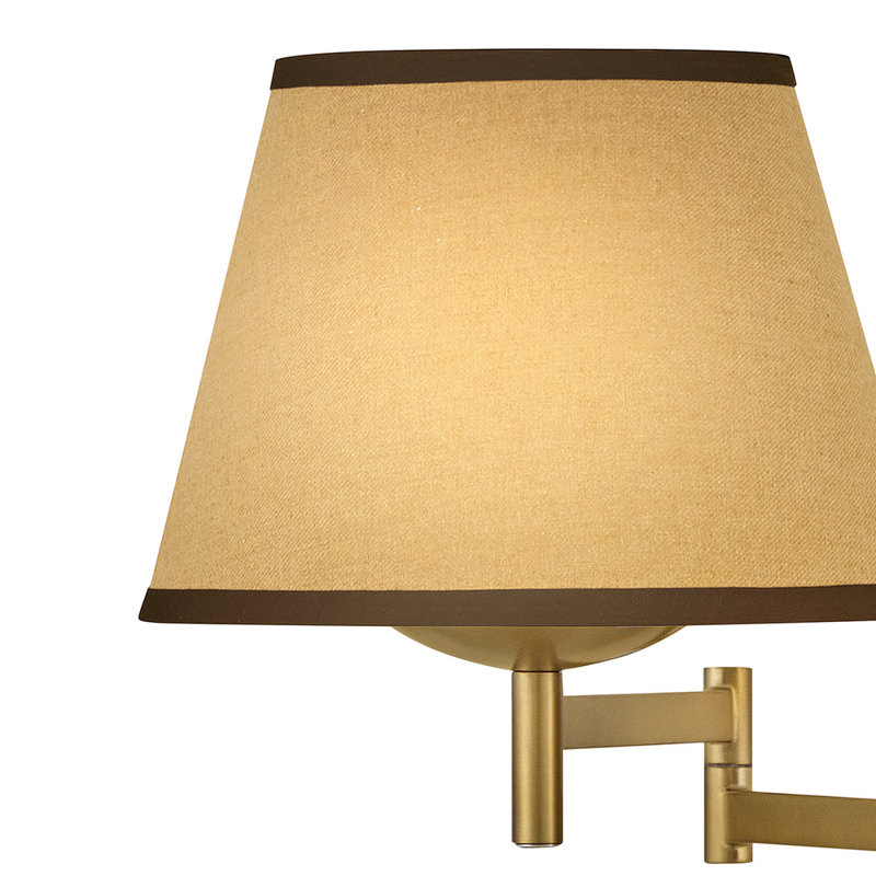 Sonia Articulating Medium Task Light Wall Sconce, Lacquered Brass