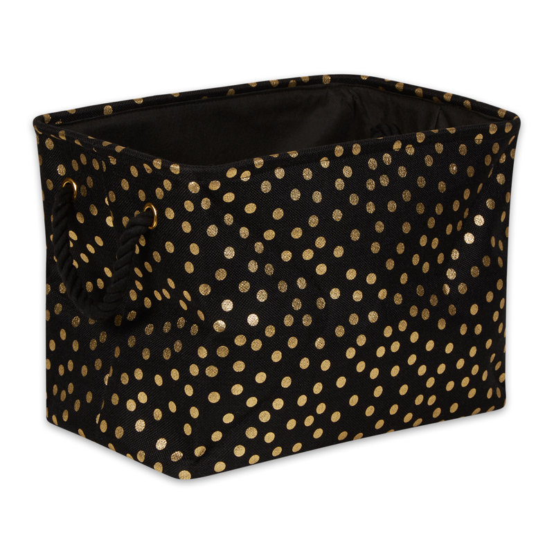 Cube ou bac en tissu, Noir