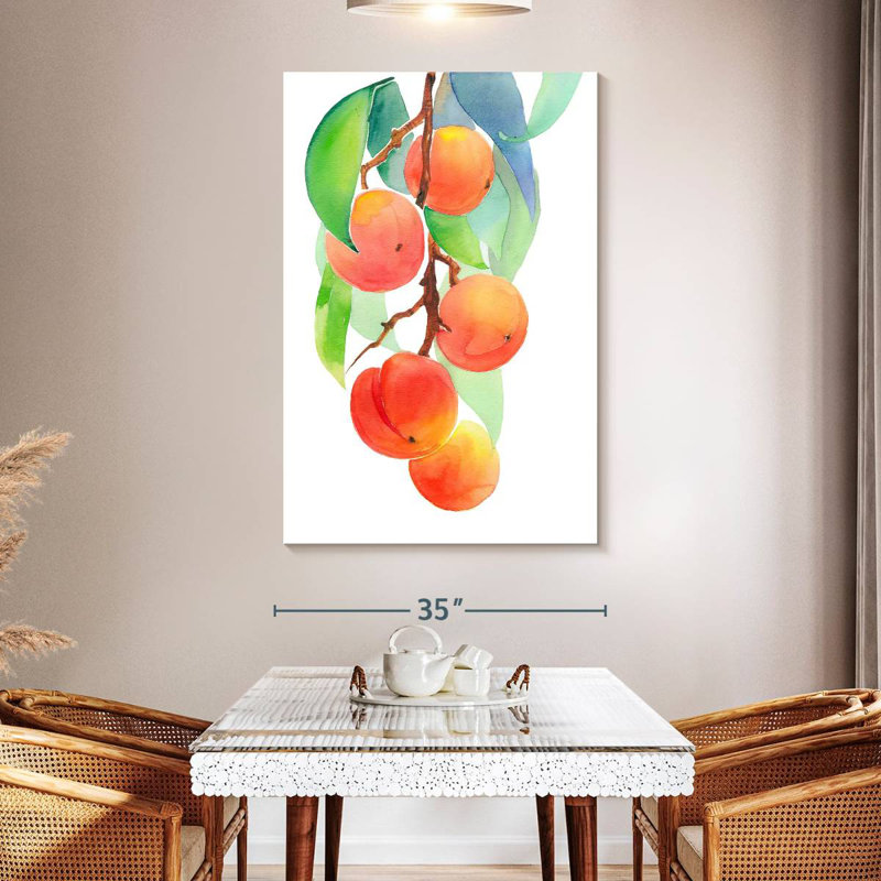 Yarlin Branch Of Peaches, 51" H x 34" W