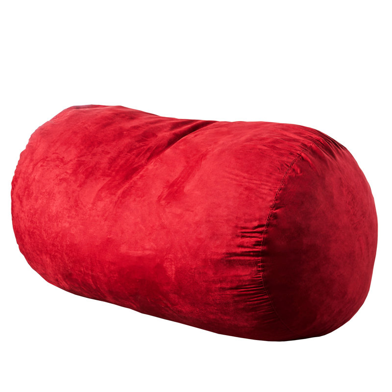 Firefly 6.5 Foot Cylindrical Bean Bag, Red