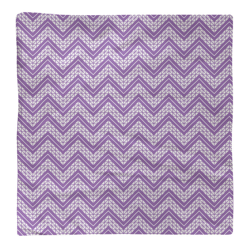 Stephenie Cotton Chevron Square Napkin, Light Violet, 22" x 22"