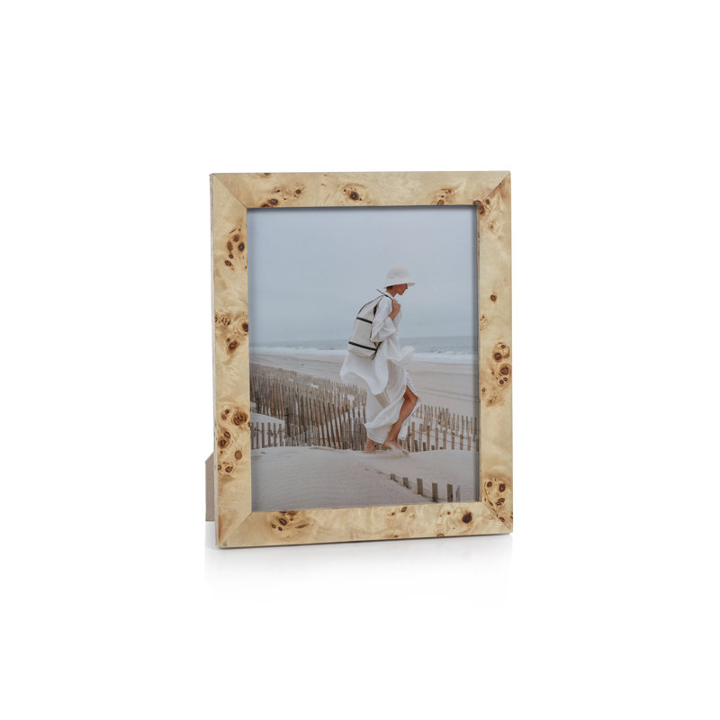 Classic Burlwood Veneer 8" x 10" Tabletop Picture Frame