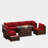 Romanas 8 Piece Patio Conversation Sets With Fire Pit Table-1446252470