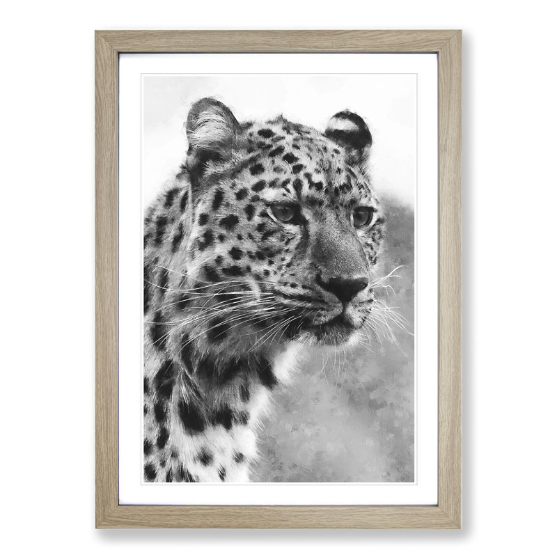 Cheetah Vol.3 - Framed Print, 65cm H x 48cm W x 2cm D, Oak Framed