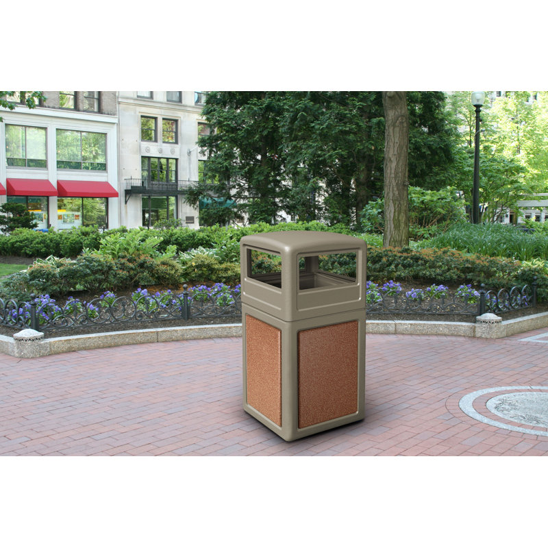 Poubelle® 42 gallons StoneTec, Beige avec Sedona