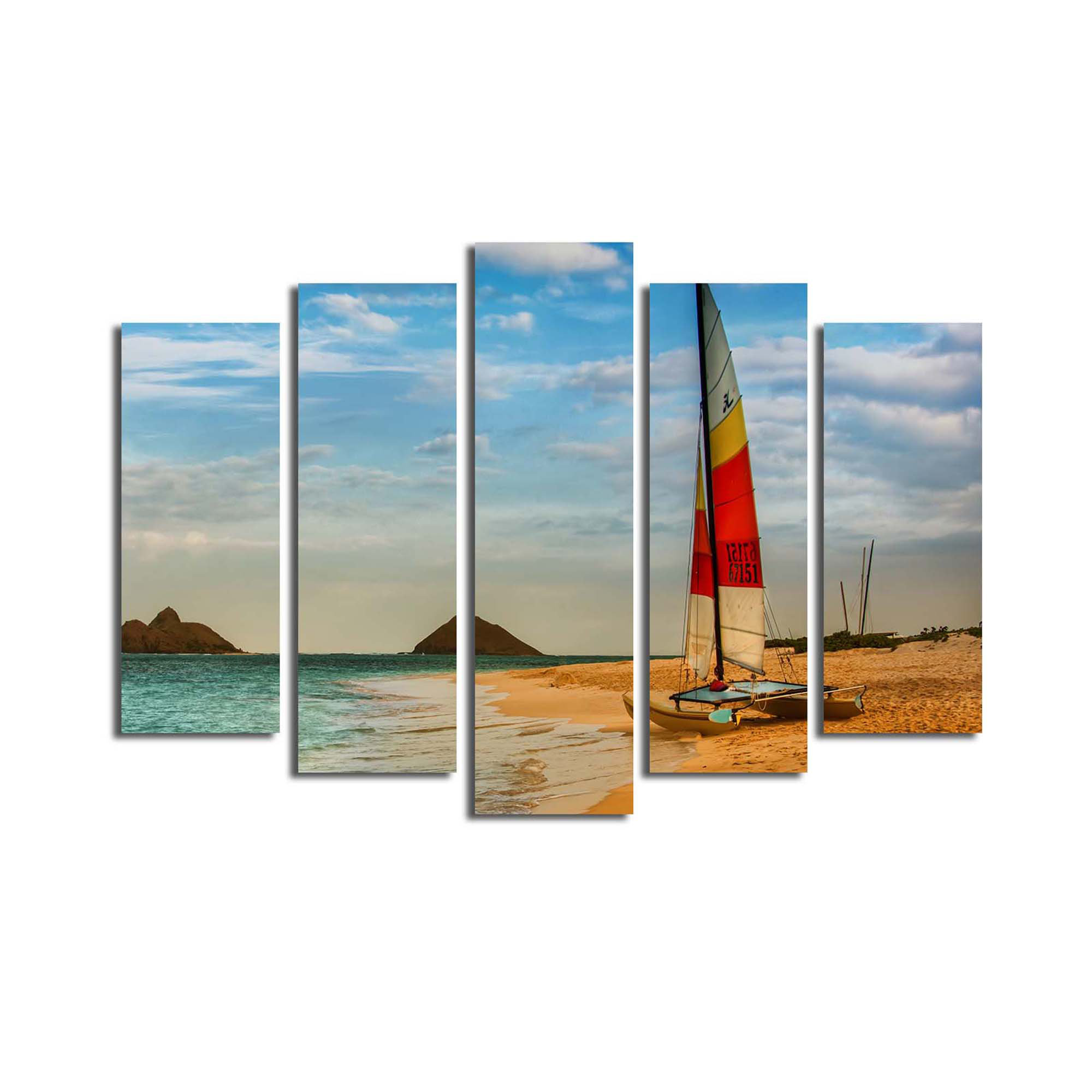 East Urban Home 5 Piece Wrapped Canvas Photograph Set | Wayfair
