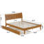 Phoenix Wood Platform Bed with Trundle-223210855-223210850