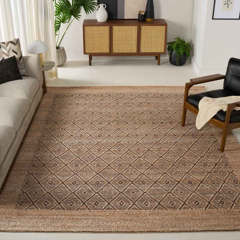 Natural Fiber 563 Jacquard Performance Geometric Rug, Rectangle 8' x 10'