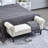 Linen Bench With Armrests-2116548026