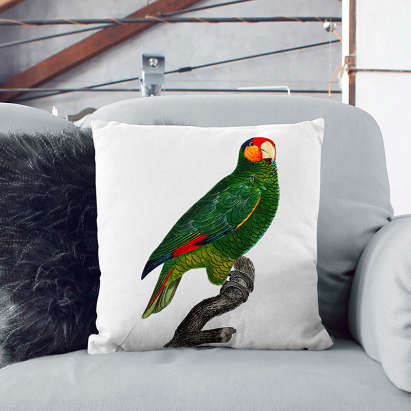 Square Cushion, 55cm H x 55cm W x 20cm D, White