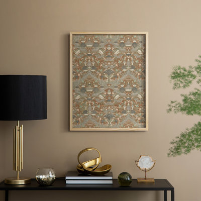 Vintage Abstract Print LVI Framed Print - Solid Wood