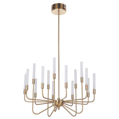 Lustre classique / traditionnel à 15 lumières de style bougie Zermeno