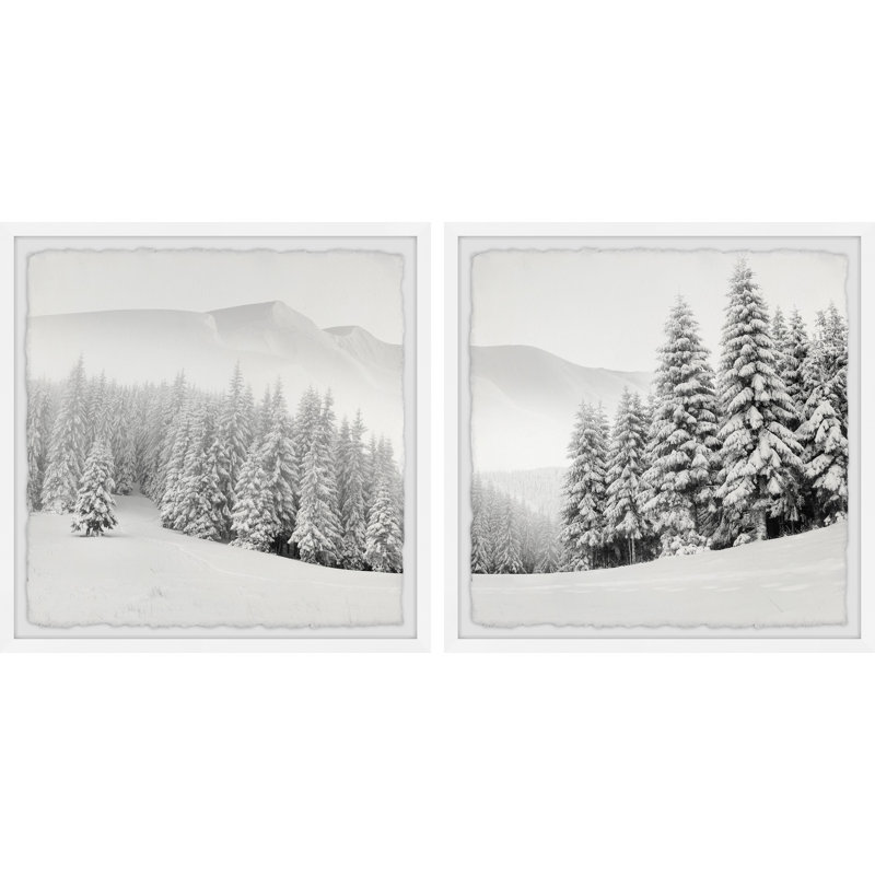 Messina Messina Hello Winter - 2 Piece Single Picture Frame Print, 30cm H x 61cm W x 3.81cm D