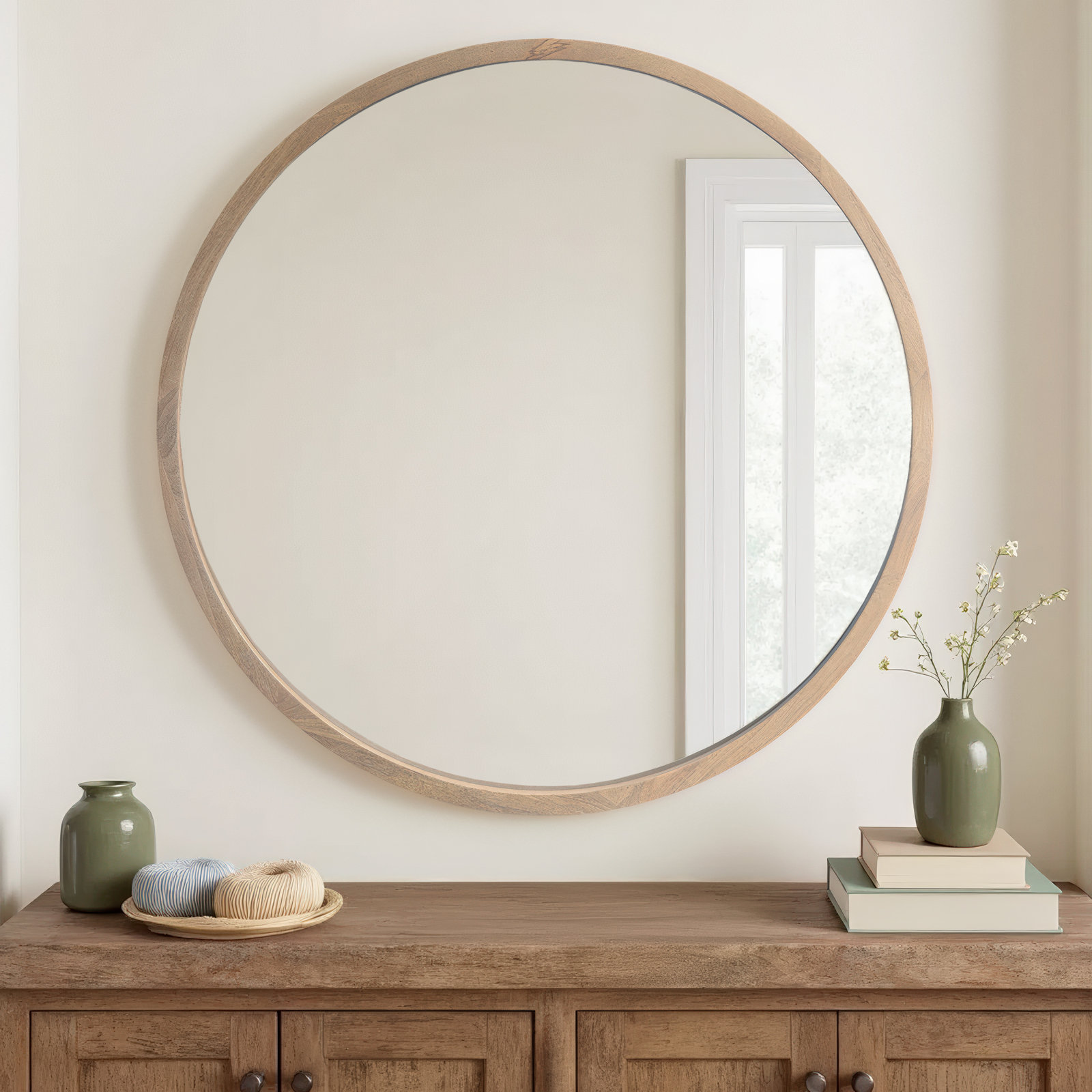 Carper 46" Accent Mirror, Brown