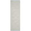 Tapis bleu clair / ivoire en coton tissé à plat à la main Bester-65655818