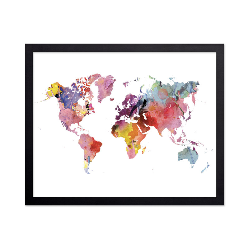Carte de couleur arc-en-ciel, Sans cadre, Affiche, H 18 po x l 24 po