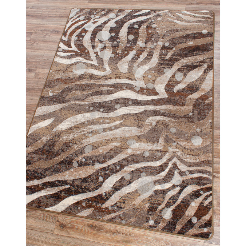 Abiman Animal Print Indoor Rug, Rectangle 5' x 8'
