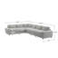 Canapé modulaire rembourré en tissu Lirien Furry Channel-112909384-112909383