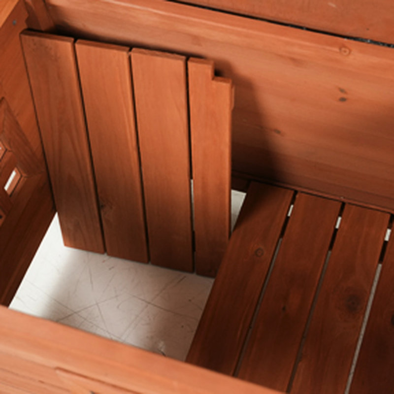 Niche pour chien en bois massif, conception exquise pour les petits animaux
