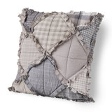 Smoky Mountain Ruffled Throw Pillow