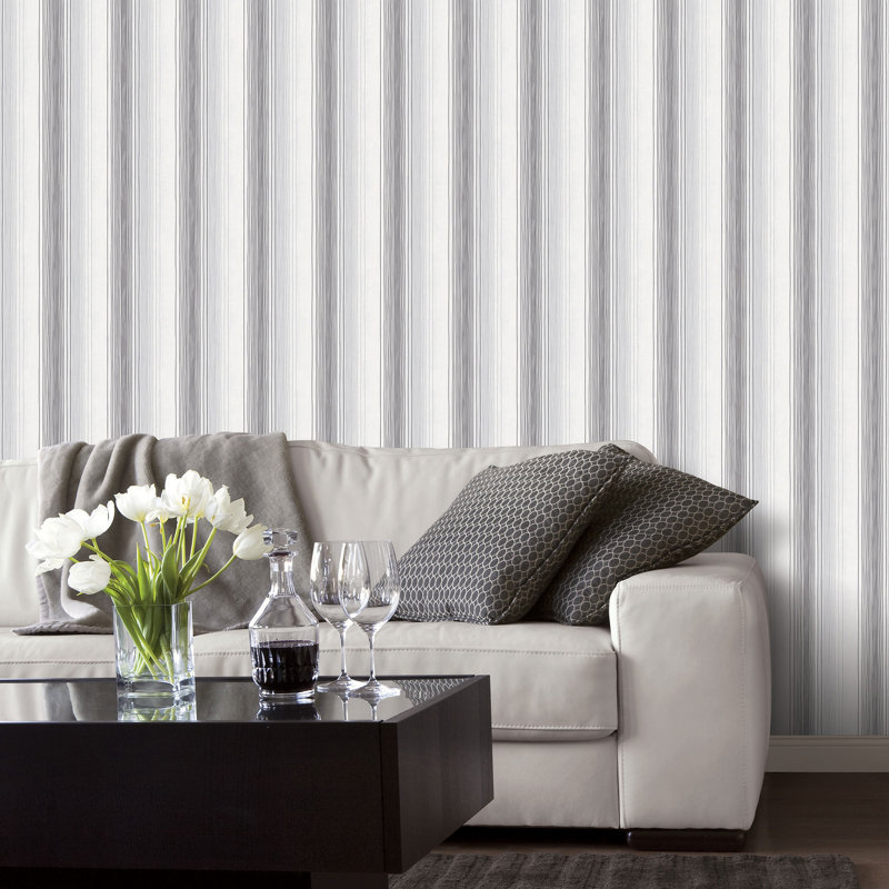 Dwayne-James 10m x 52.8cm Matte Wallpaper Roll, Black