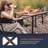 Folding Camping Table with Aluminum Roll-up Tabletop