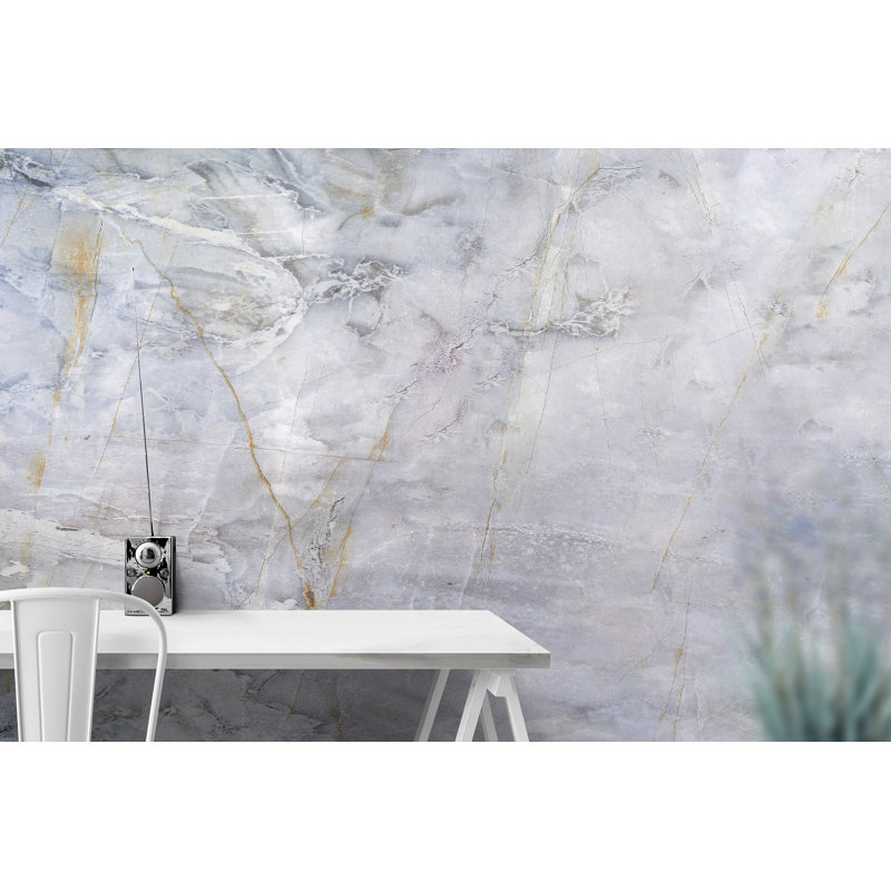 Branigan Peel & Stick Marble Wall Mural, 192" W x 108" L