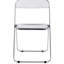 Chaise de bureau pliante transparente Leiana