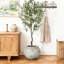 Pot à fleurs rustique MgO de 12 po de hauteur x 15,75 po de largeur pour intérieur / extérieur