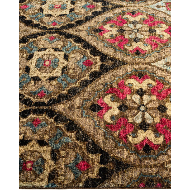 Contemporary One-of-a-Kind 4' 0" X 6' 0" Hand Knotted Area Rug