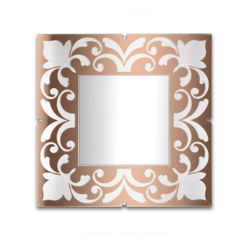 Athislus Acrylic Wall Mirror, Bronze