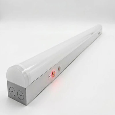 Réglette DEL linéaire E2 Lighting de 1,2 m (4 pi) de 3e génération avec batterie de secours de 4 W, puissance réglable de 20 à 40 W, 5 températures de couleur, blanc