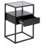 Hohman 40cm W Steel Bedside Table-1927498676