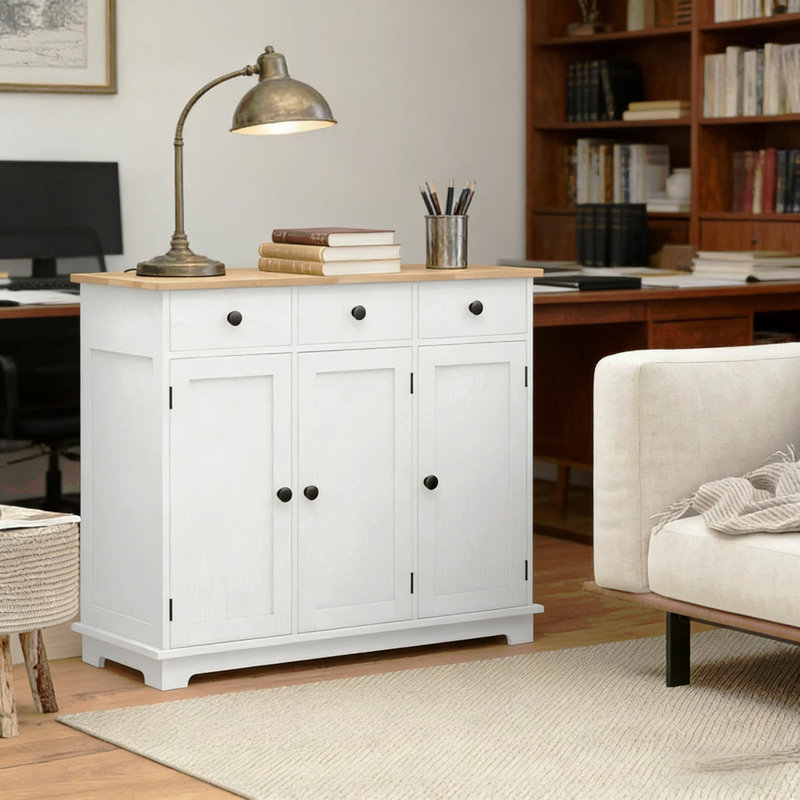 Armoire de rangement spacieuse, White/Black