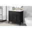 Meuble-lavabo 36 po avec tiroir, cadre solide et panneau de fibres à densité moyenne, ensemble de 36 po