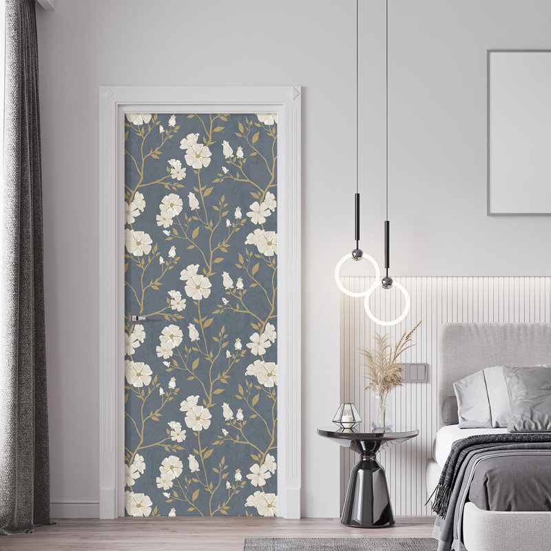 Bordure florale pelez et collez, L 120 po x l 48 po