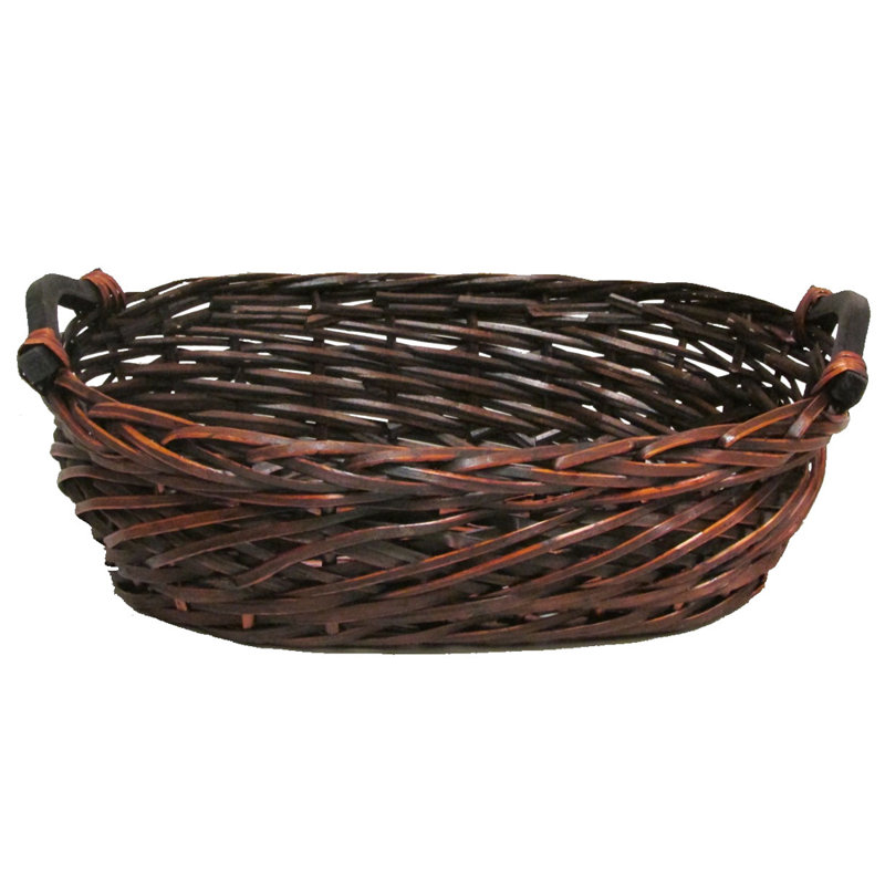 Panier en bois massif ovale split willow, Satiné