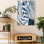Indigo Zebra I - impression sur toile tendue-1683822964