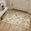 Tapis d'intérieur beige lavable à la machine avec envers antidérapant Aura-1751906453