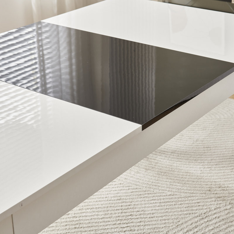 Dining Set, Pu Diamond Lvory, 4 Seats