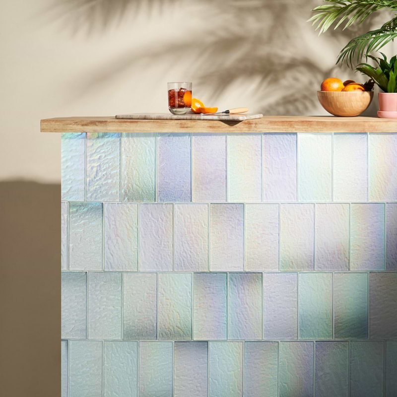 Splash 4.5x9 Polished Glass Tile