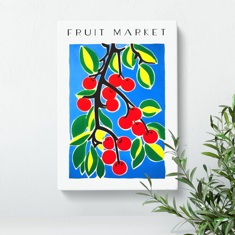 Fruit Market Exhibition Cherry Vol.4 - Wrapped Canvas, 76cm H x 50cm W x 3cm D